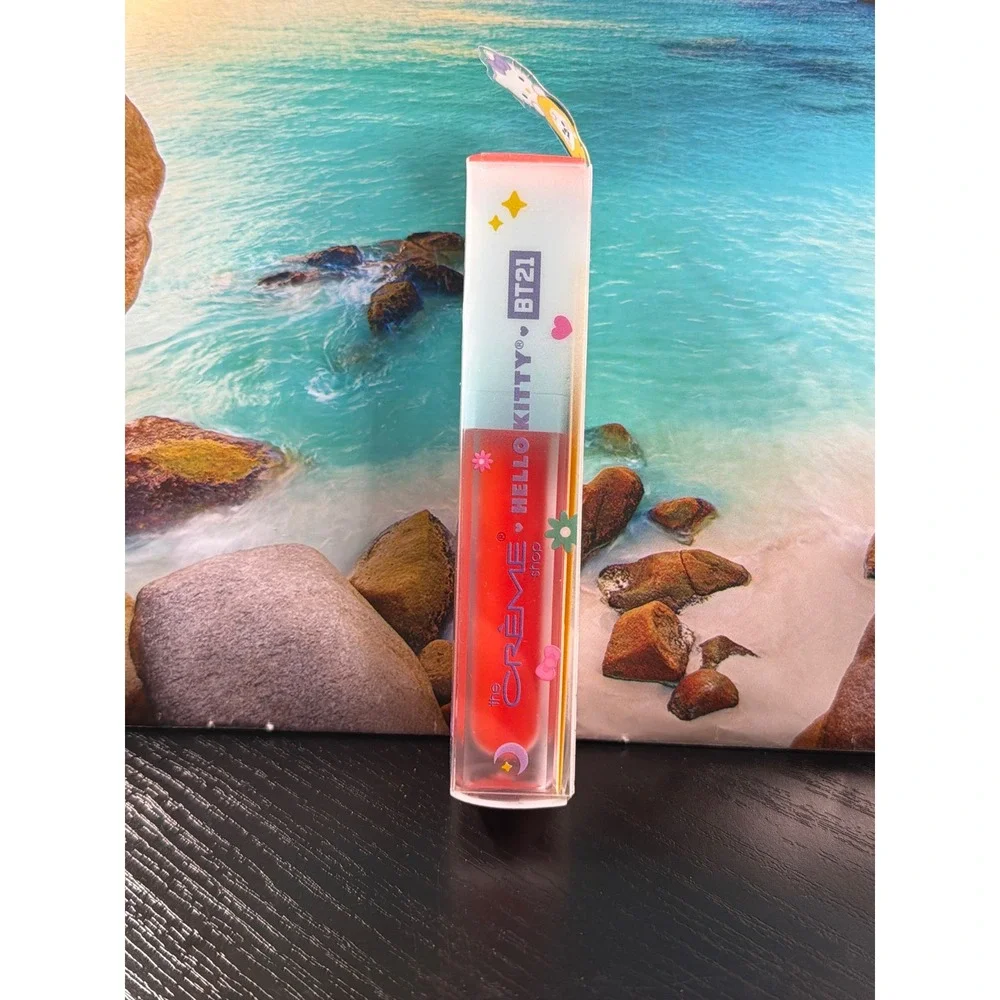 The Creme Shop Hello Kitty x BT21 Jelly Plump Lip Gloss Mochi Cutie Red New